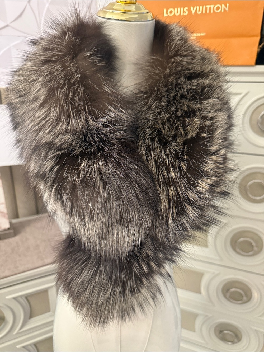 Real Fox fur scarf  collar